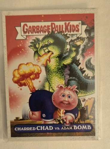 2025 SDCC EXCLUSIVE TOPPS GARBAGE PAIL KIDS CHARRED CHARLIE ADAM BOMB PROMO CARD