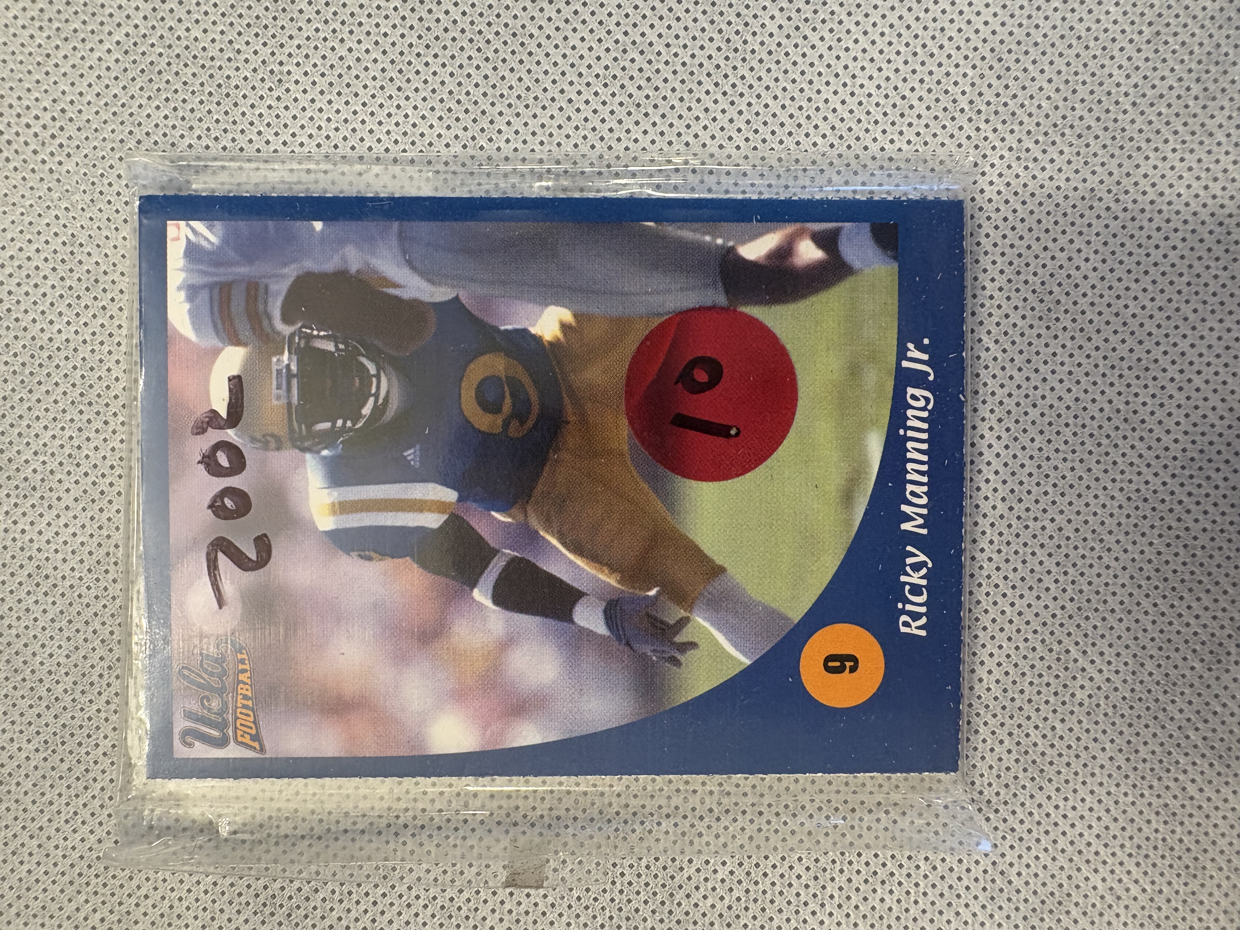 2002 MET-RX UCLA BRUINS TEAM ISSUE TRADING CARD SET RICKY MANNING JR SEIDMAN SGA