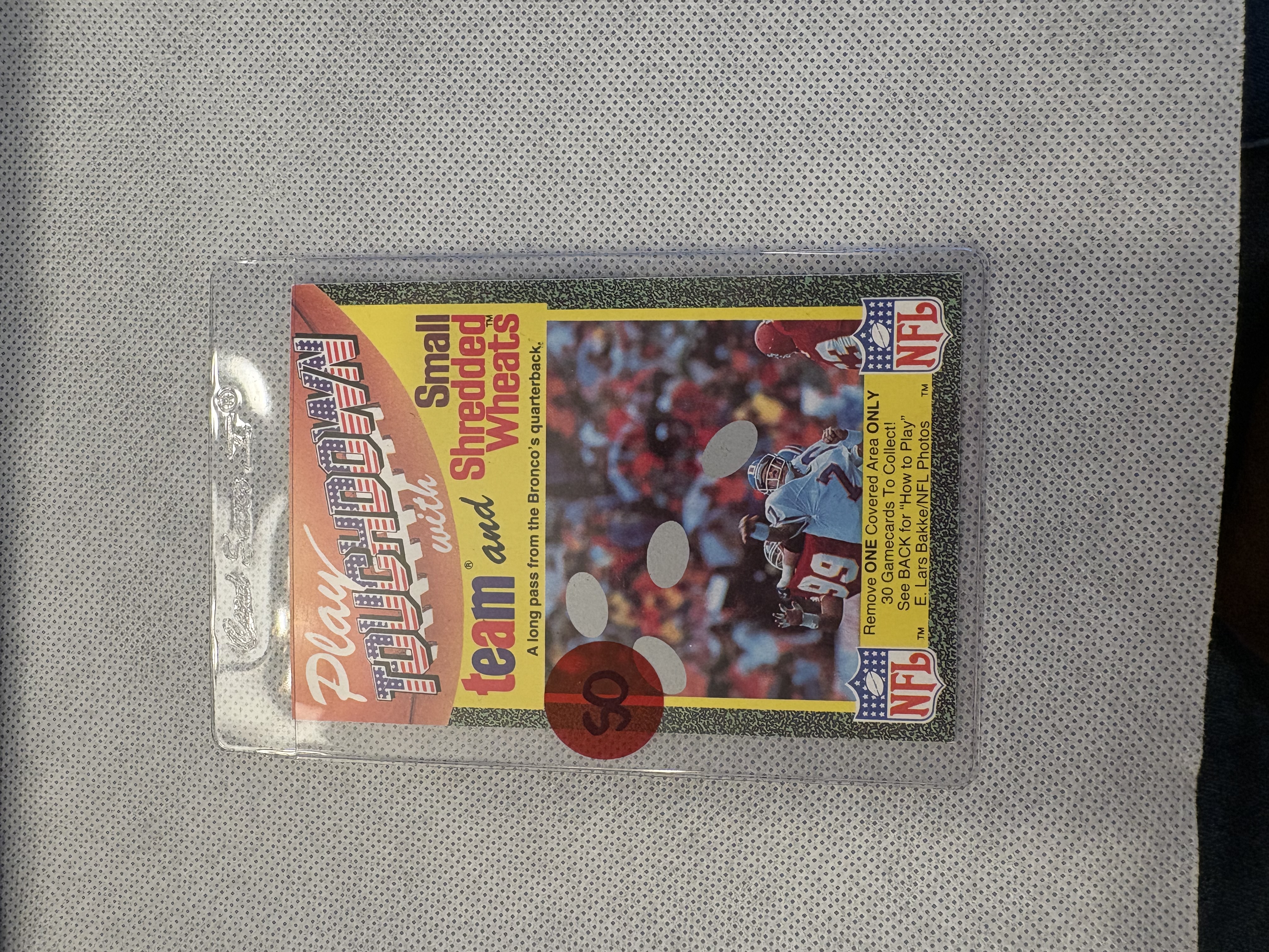 1989 TOUCHDOWN UK ENGLAND NFL CARD JOHN ELWAY DENVER BRONCOS STANFORD