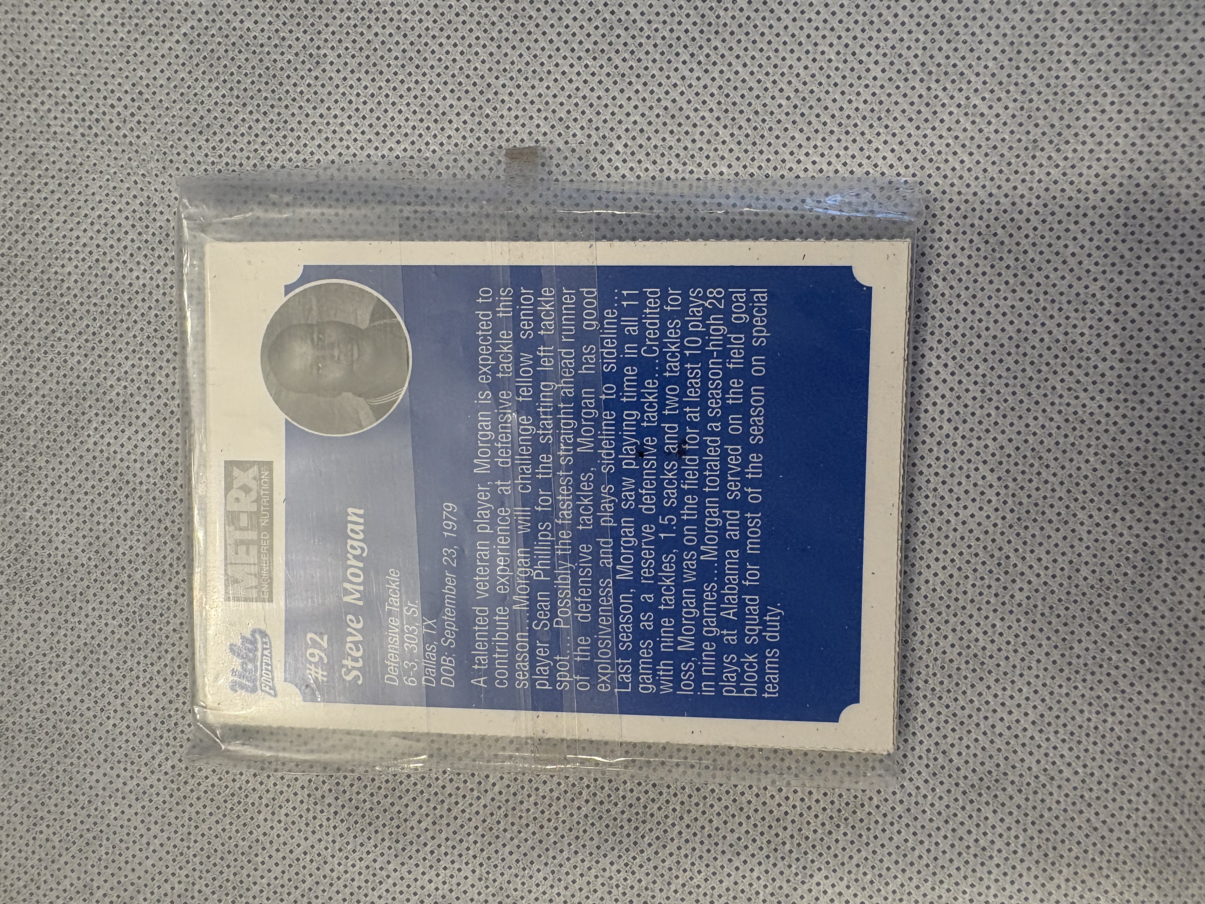 2002 MET-RX UCLA BRUINS TEAM ISSUE TRADING CARD SET RICKY MANNING JR SEIDMAN SGA