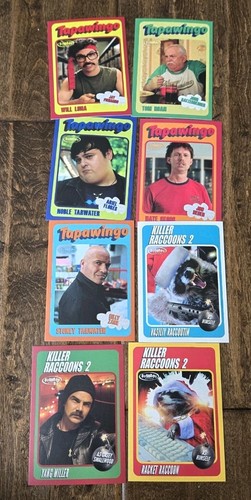 2025 SDCC EXCLUSIVE INDICAN KILLER RACCOONS TAPAWINGO PROMO CARD SET OF 8