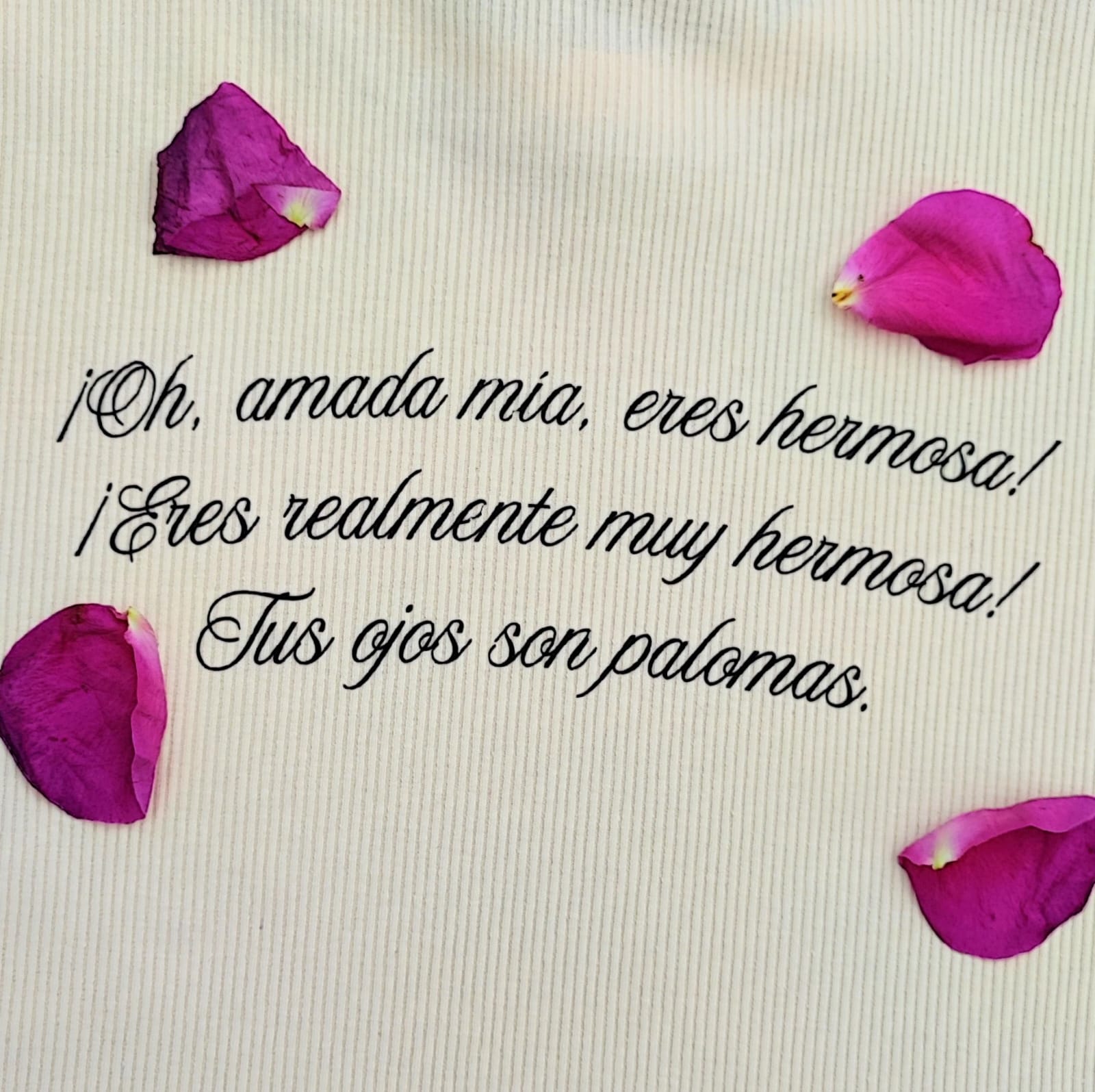 Camiseta para mujer "Cantares 1:16"