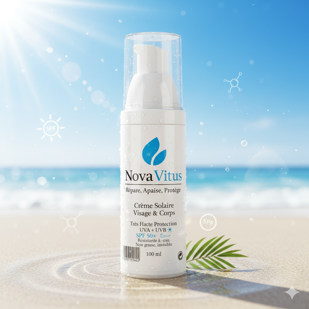 Crème Solaire Visage & Corps NovaVitūs (100 ml)