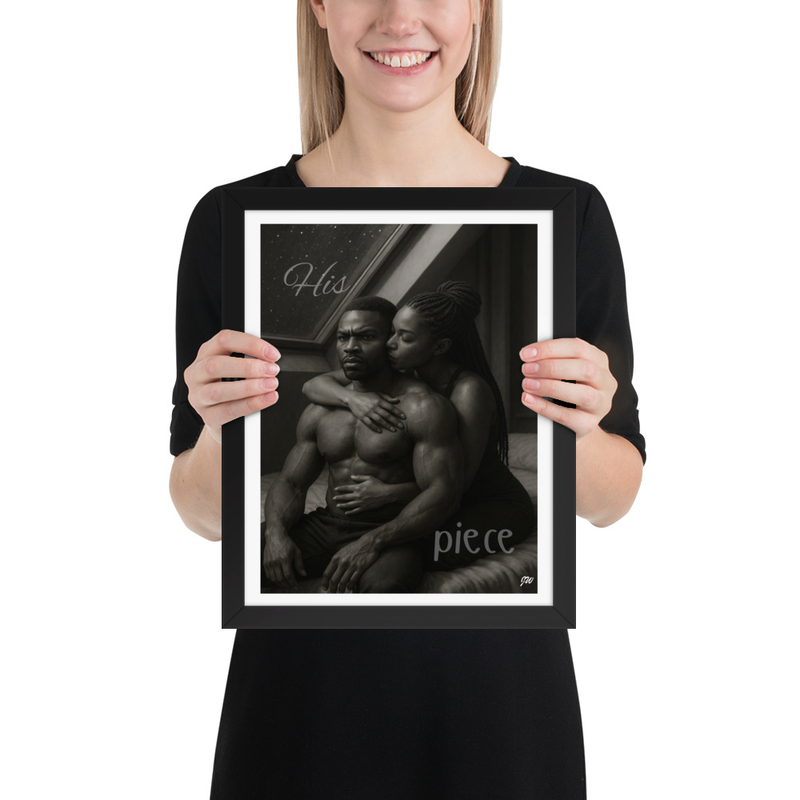 Framed poster A Couple's Embrace framed