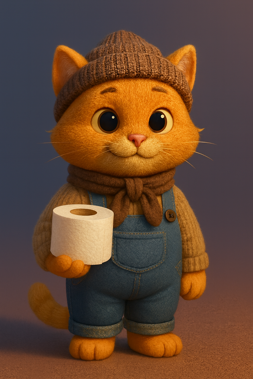 “Cozy Kitty Bathroom Buddy”