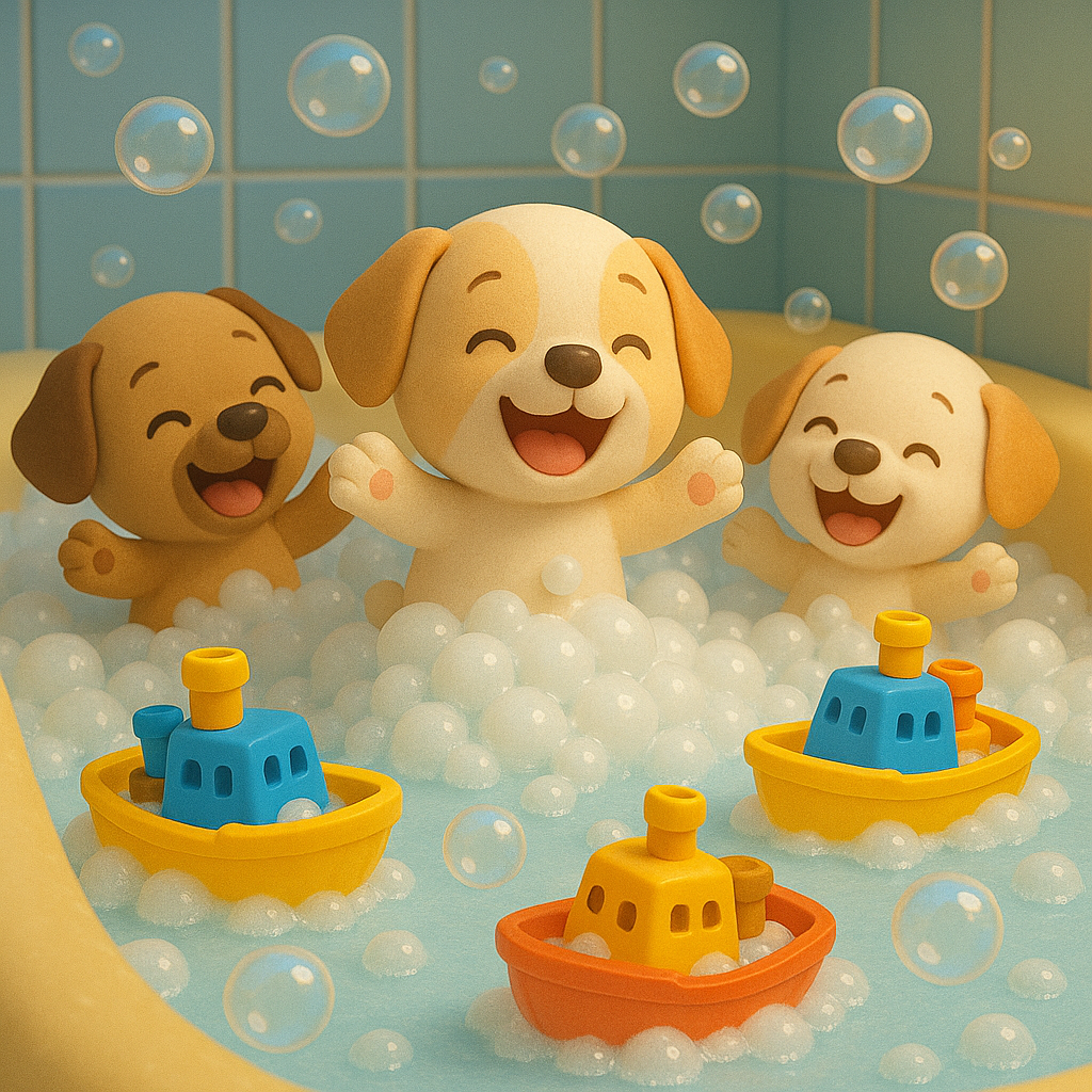 “Splish Splash Puppy Bath”