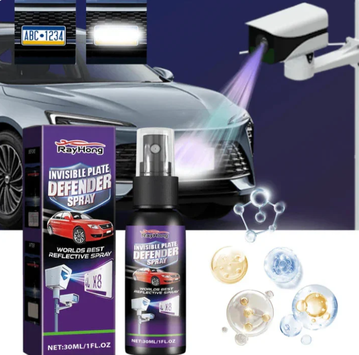 License Plate Reflective Spray