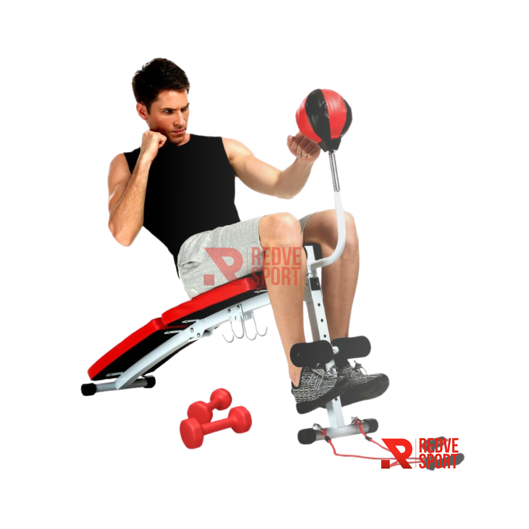 Banca abdominal con pera