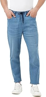 Men's Light Blue Denim Jogger Pants