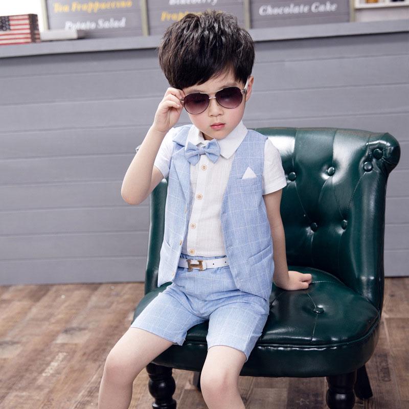 Boys Formal Light Blue Suit Set