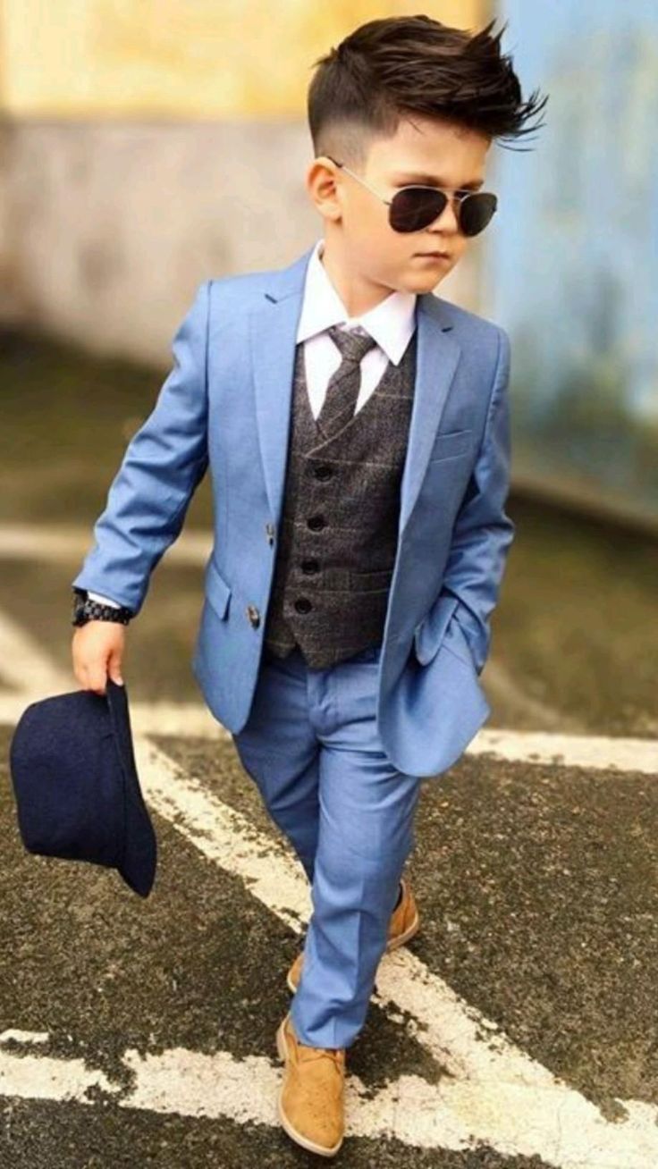 Kids Blue Formal Suit Set