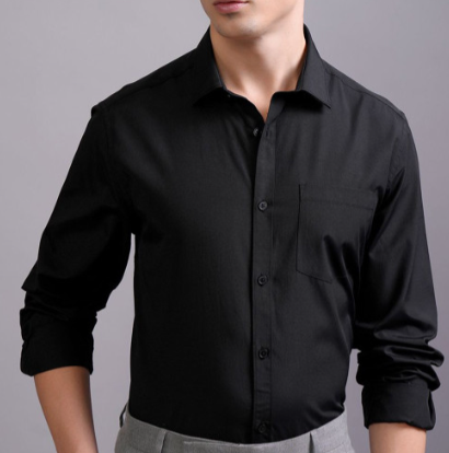 Men's Black Formal Shirt