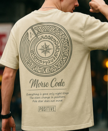 Beige Graphic Print T-Shirt