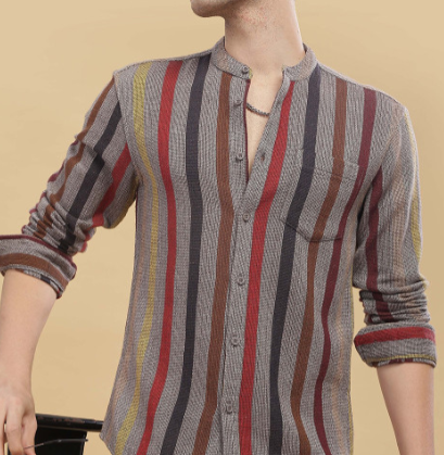 Men’s striped casual shirt