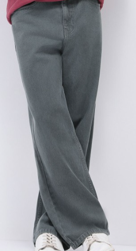 Wide-Leg Denim Jeans