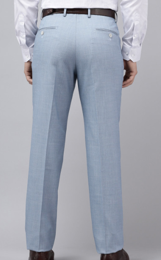 Men's Light Blue Formal Trousers