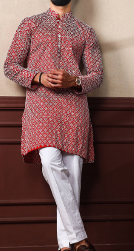 Men's Printed Kurta