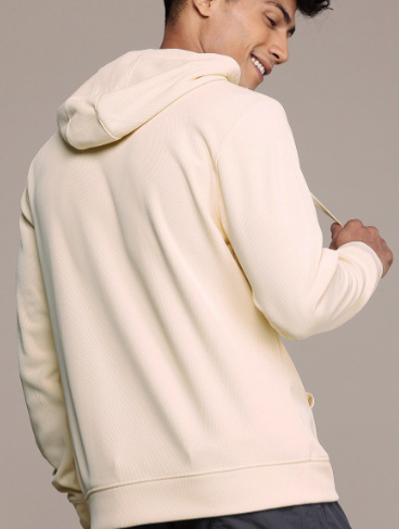 Beige Hooded Sweatshirt