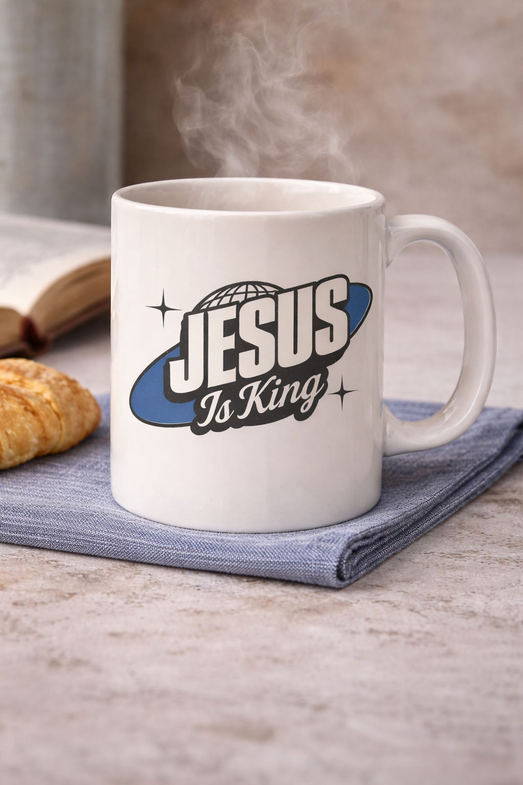 Jesus Is King – Classic Faith Declaration Ceramic Mug
