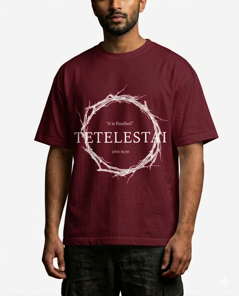 TETELESTAI – “It Is Finished” Oversized T-Shirt 