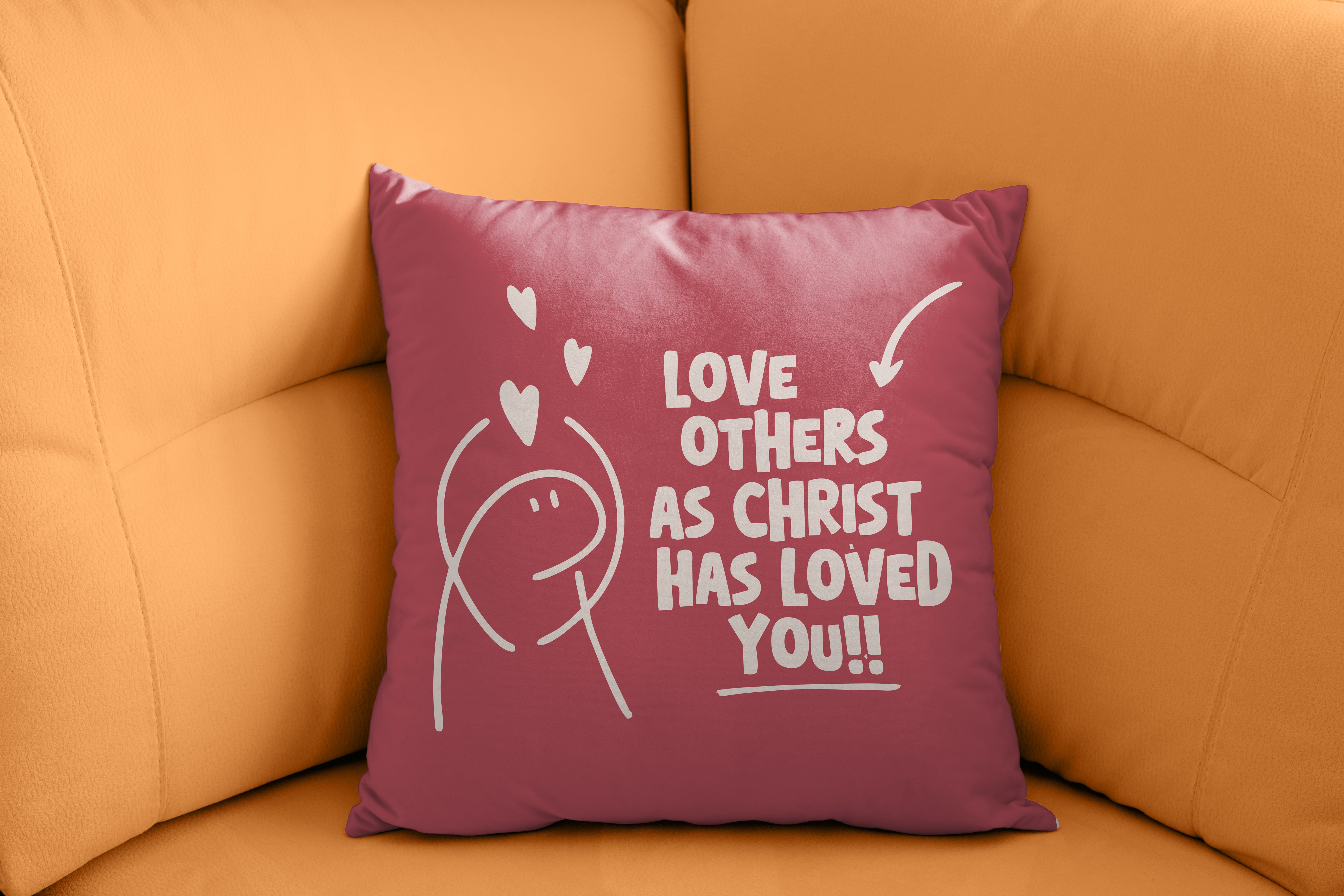 Love Others as Christ Loved You – Dual Design Cushion Collection