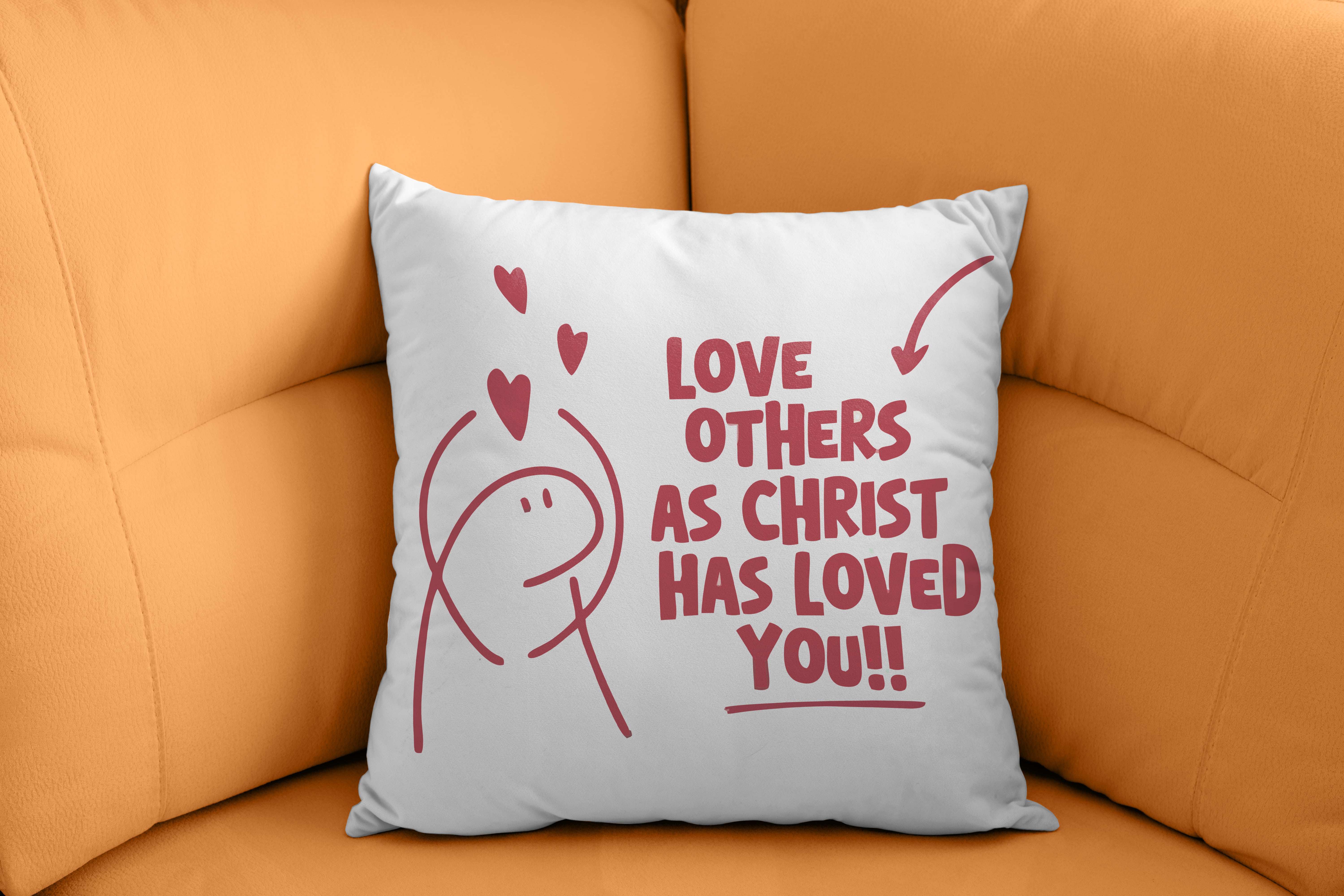 Love Others as Christ Loved You – Dual Design Cushion Collection