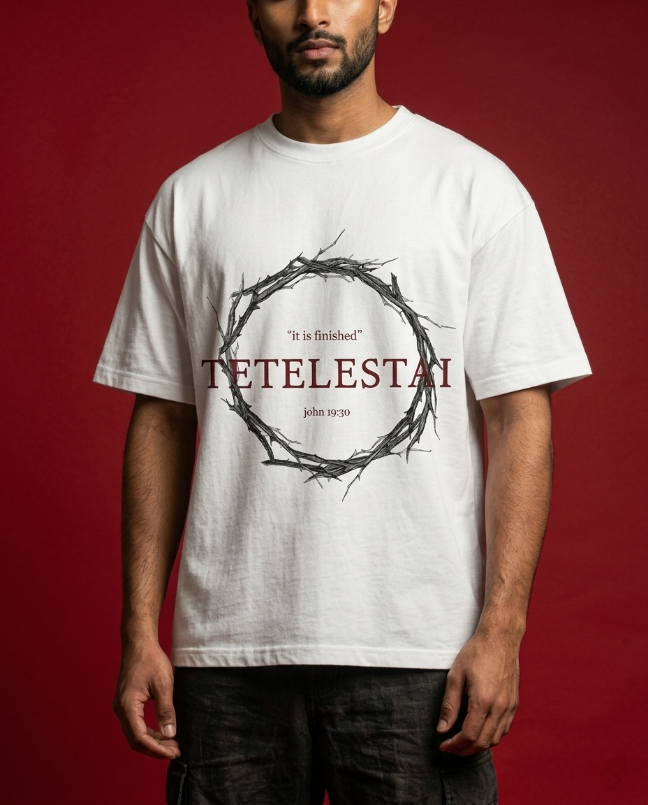 TETELESTAI – “It Is Finished” Oversized T-Shirt 