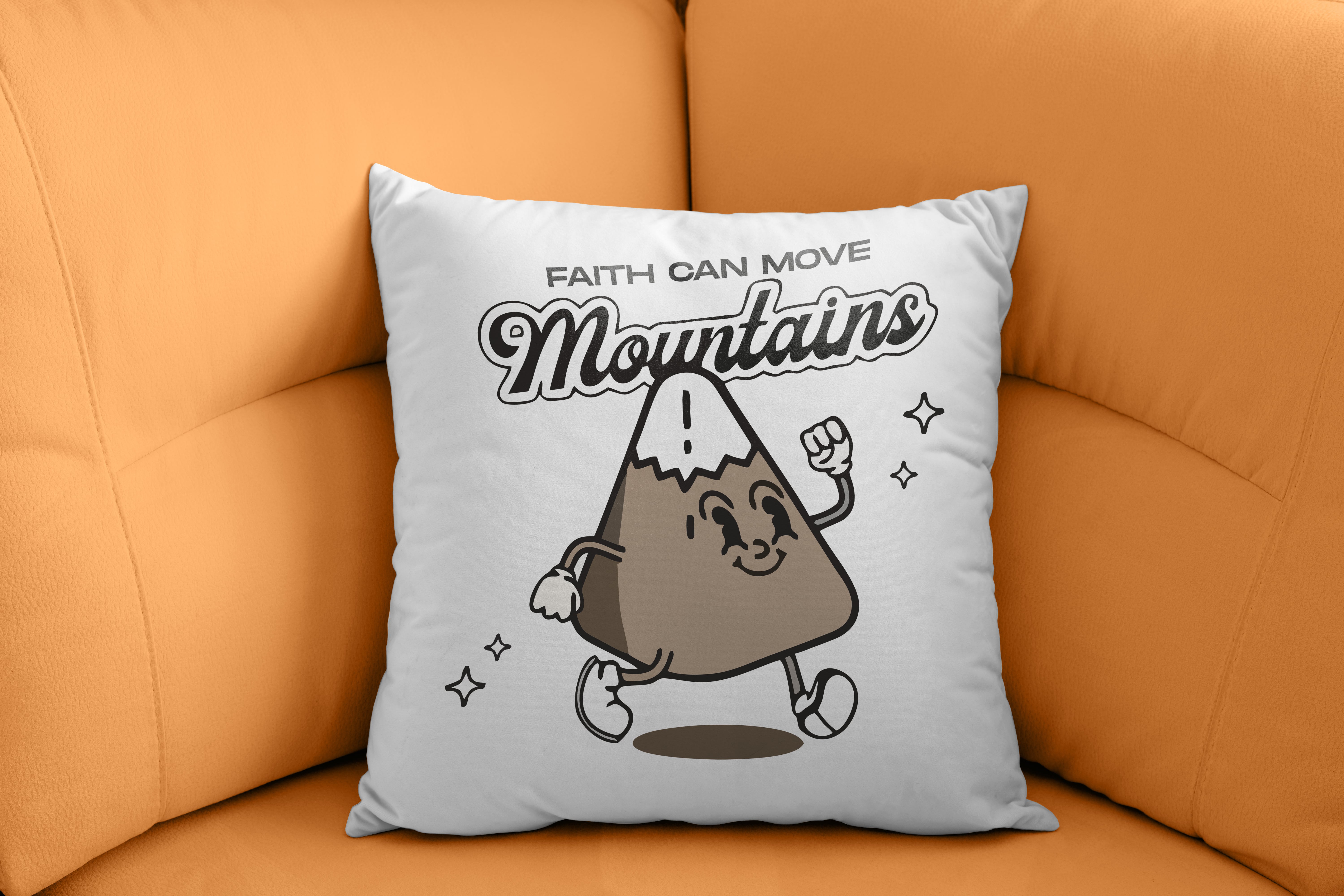 Faith Can Move Mountains Cushion Cover