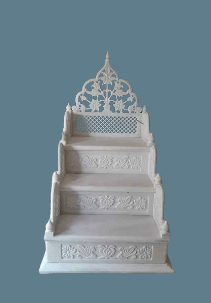 Intricately Carved Marble Masjid Mimber