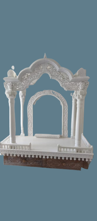 Handcrafted White Marble Temple