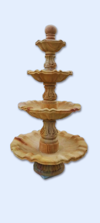 Three-Tier Stone Fountain