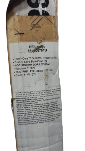 HP Laptop 15FD 0070tu