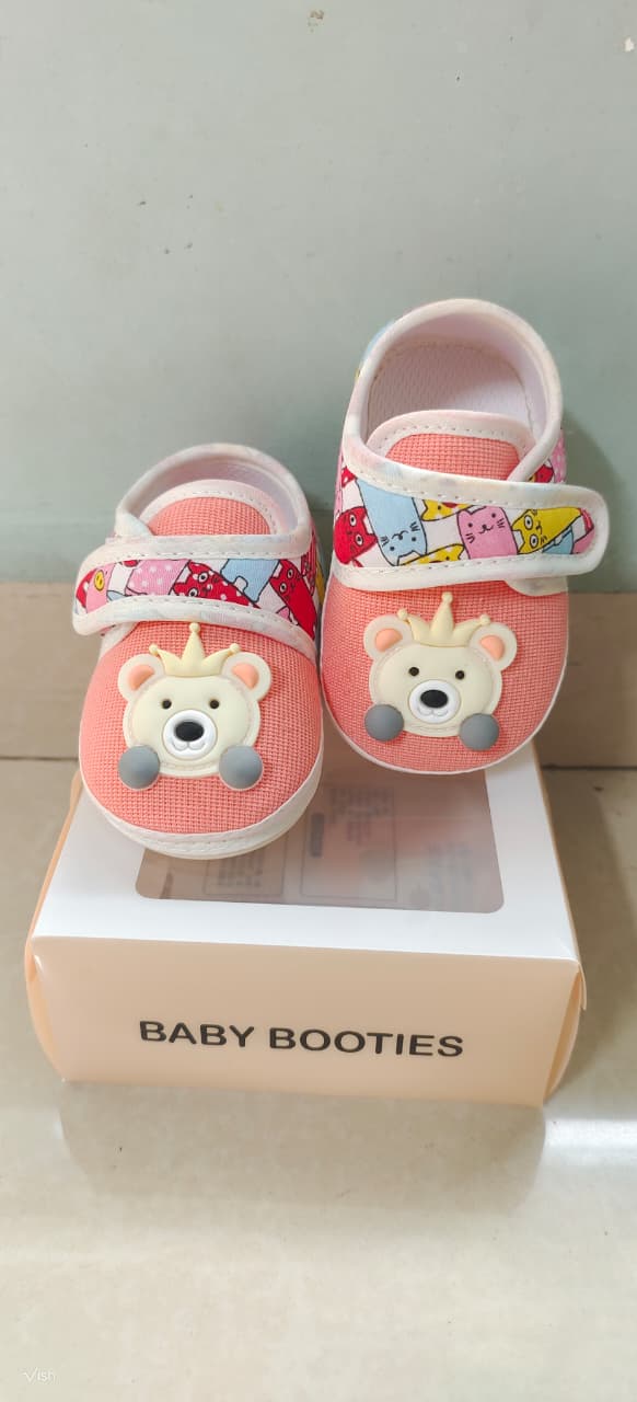 Cute Bear Baby Booties