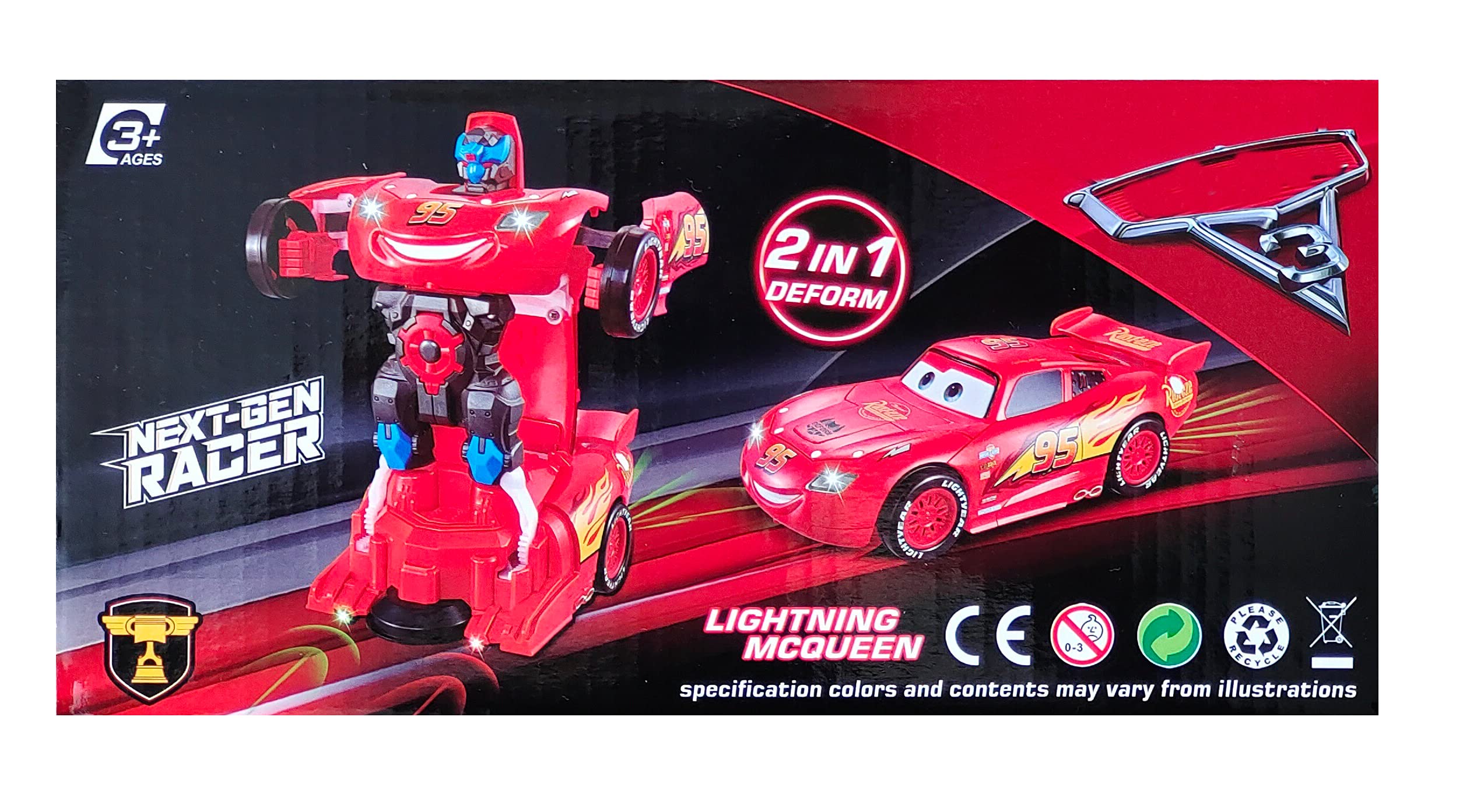 Lightning McQueen 2-in-1 Transforming Racer