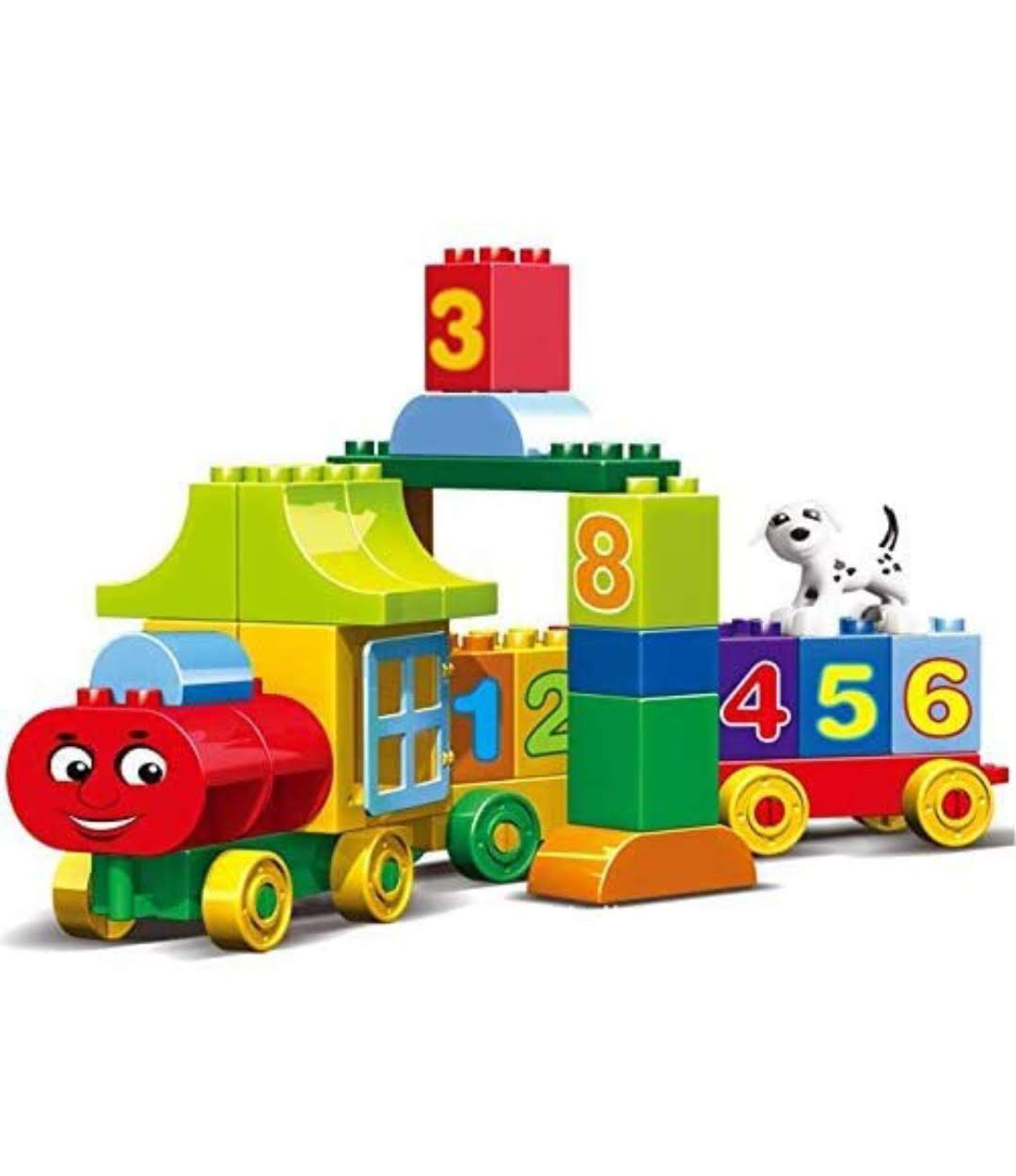 Colorful Building Block Train Set