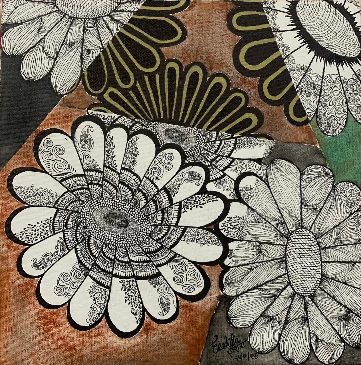 Abstract Floral Art Print