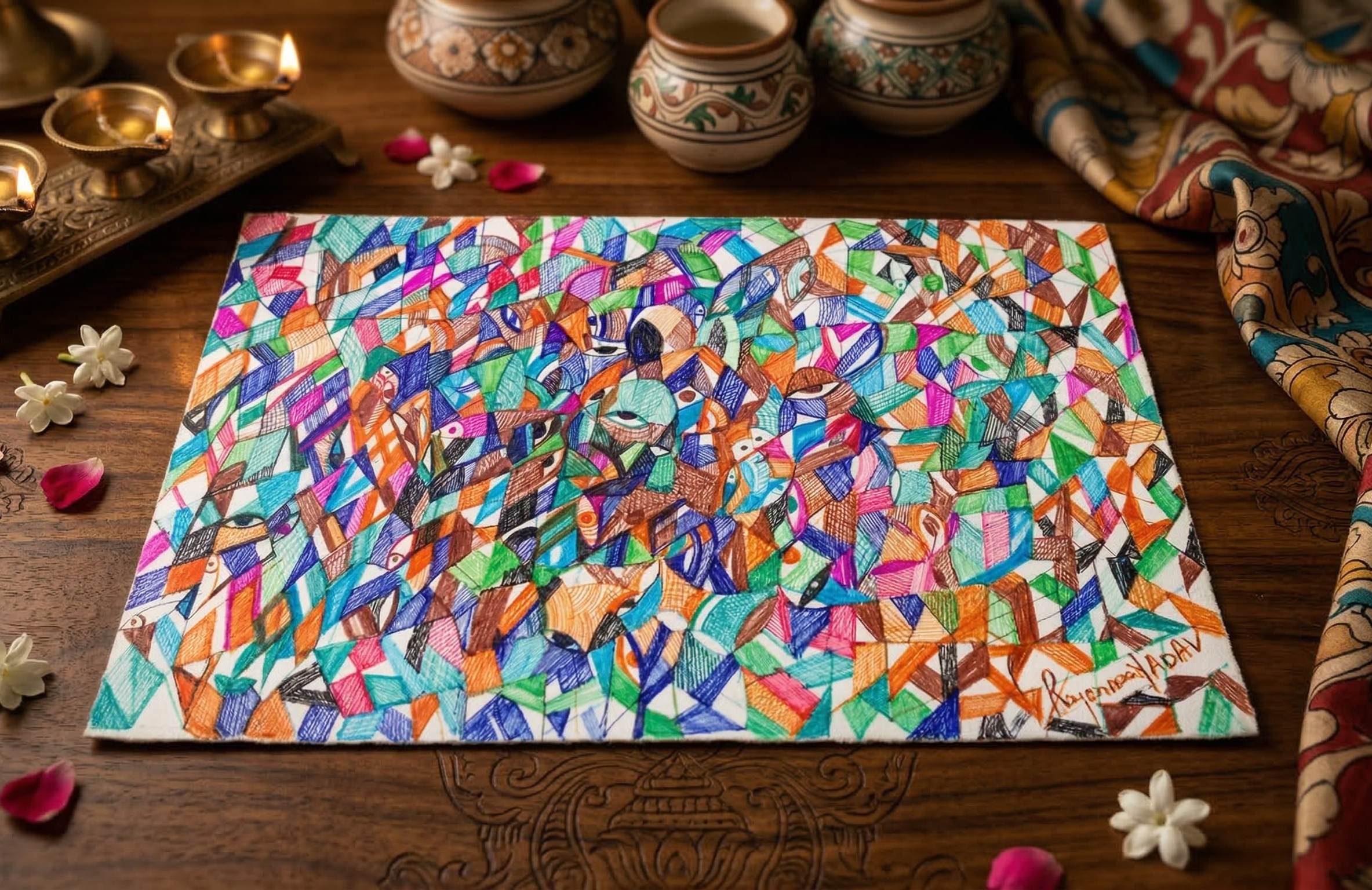 Colorful Abstract Art Print