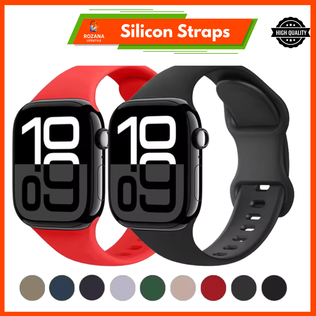 Soft Silicone Strap for Apple Watch Ultra 3/2/1 (49mm/46mm/45mm/42mm/41mm)