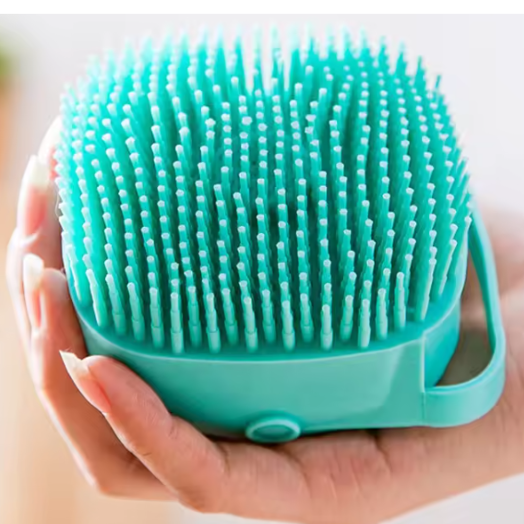 2 in 1 Silicone Bath Body Brush with Soap Dispenser