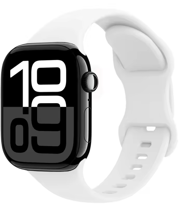 Soft Silicone Strap for Apple Watch Ultra 3/2/1 (49mm/46mm/45mm/42mm/41mm) 