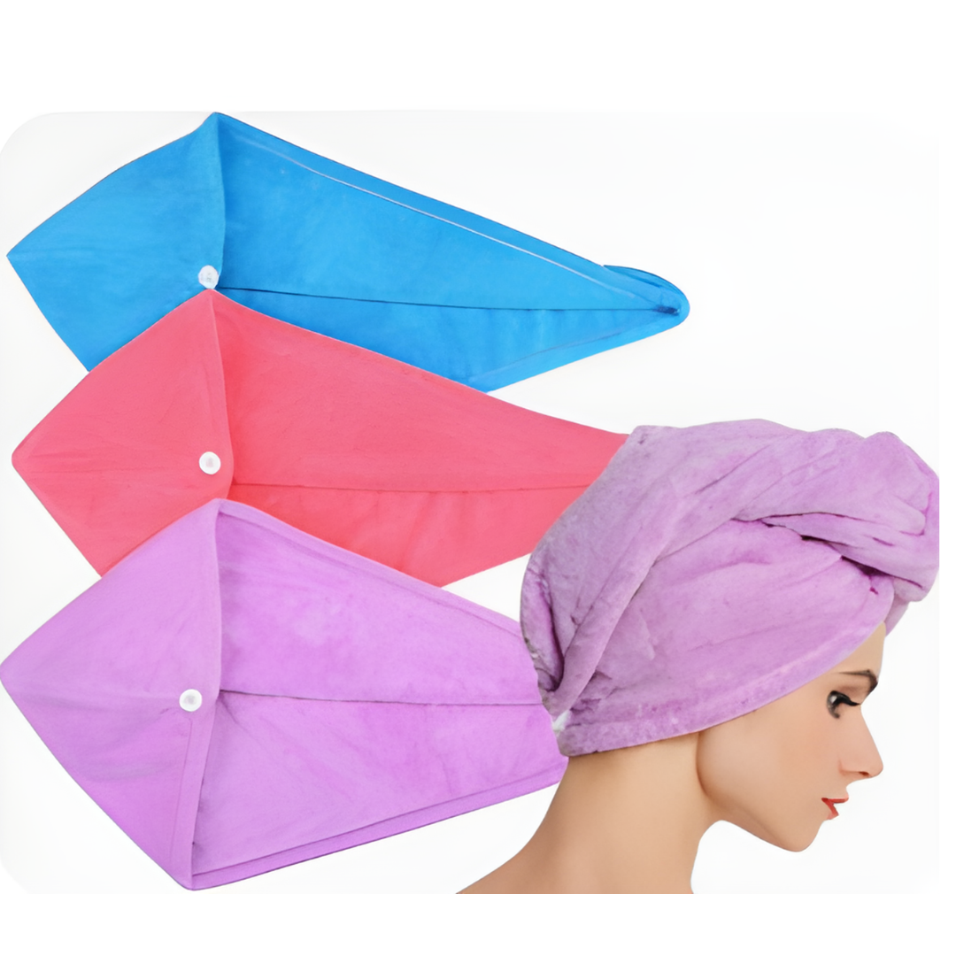 Quick Dry Hair Drying Towel Cap for Women 