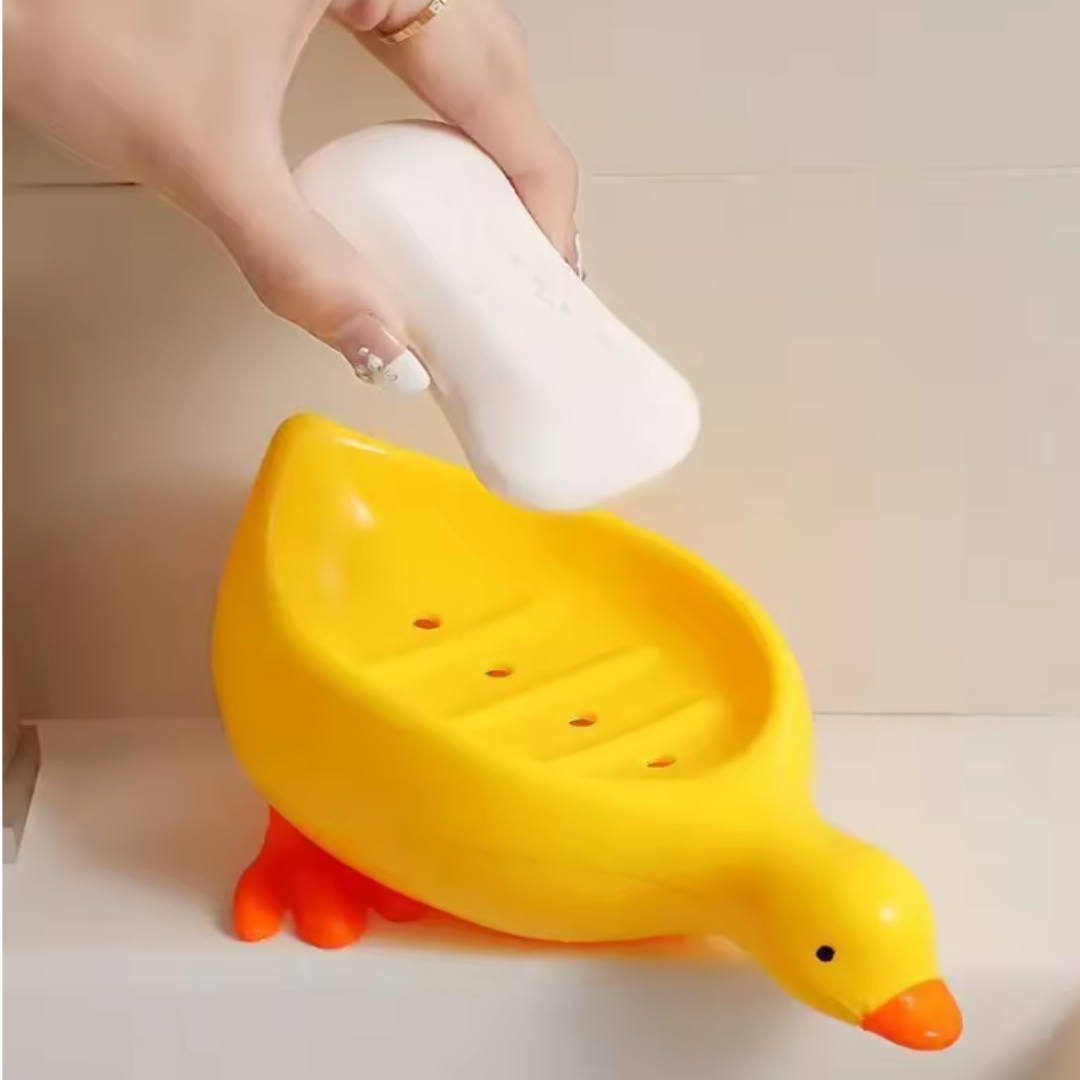 Duck Shape Quick Drain Soap Holder 