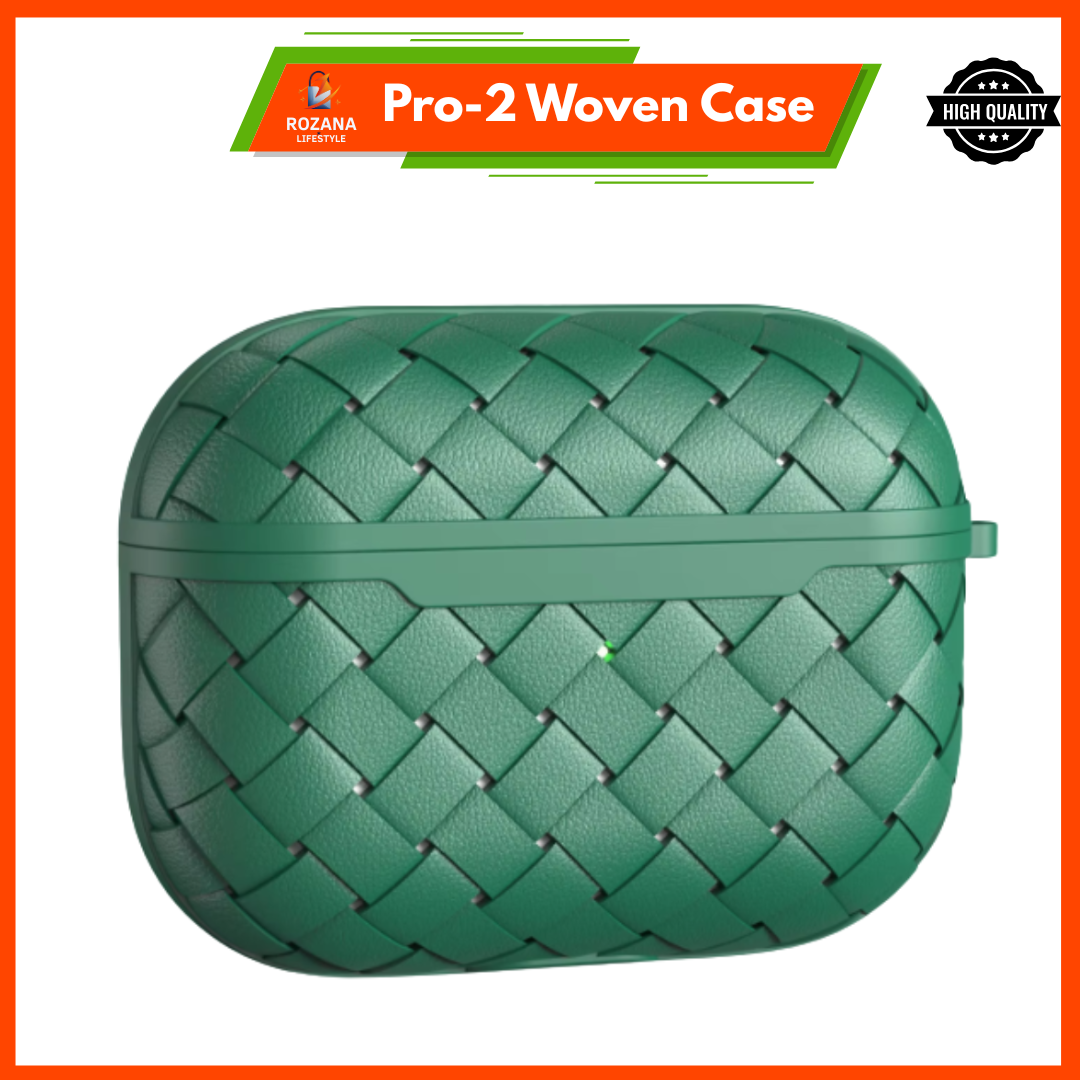 Premium wooden style silicon Pro 2 earbuds case