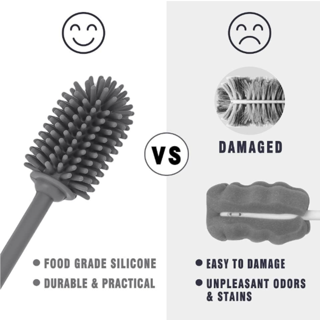 Silicone Bottle Cleaning Brush with Long Handle 