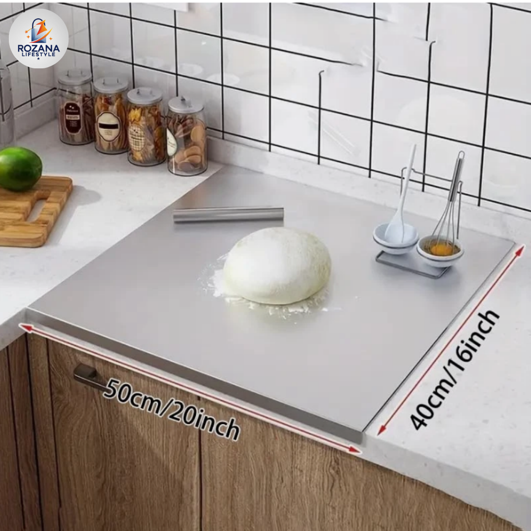 Premium Stainless Steel Cutting Board Durable, Hygienic, Scratch Resistant, No Smell, No Microplastic 
