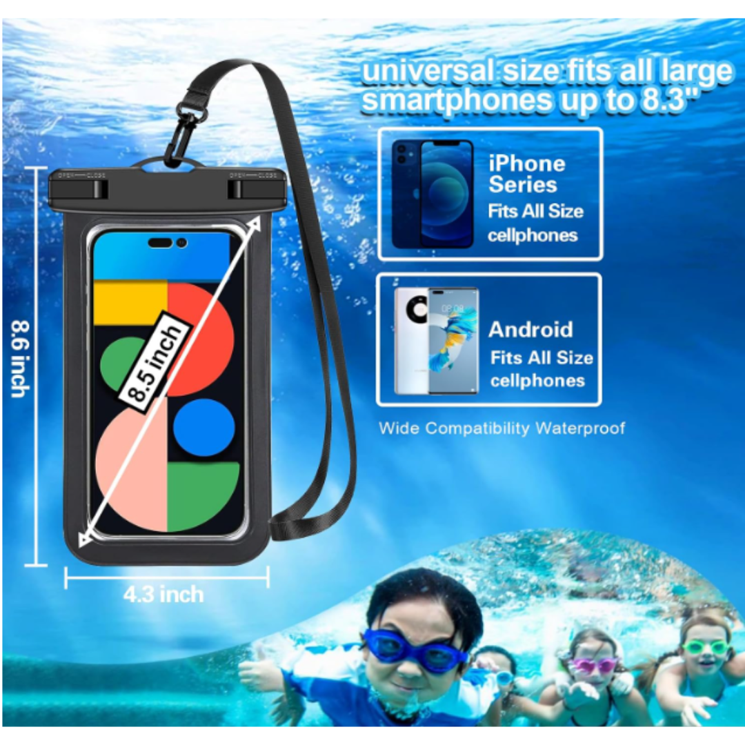 Universal Waterproof Mobile Pouch Case for All iOS & Android Phones