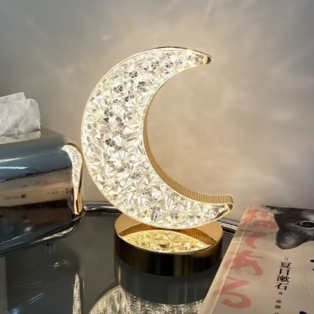 Crystal Touch Moon Lamp