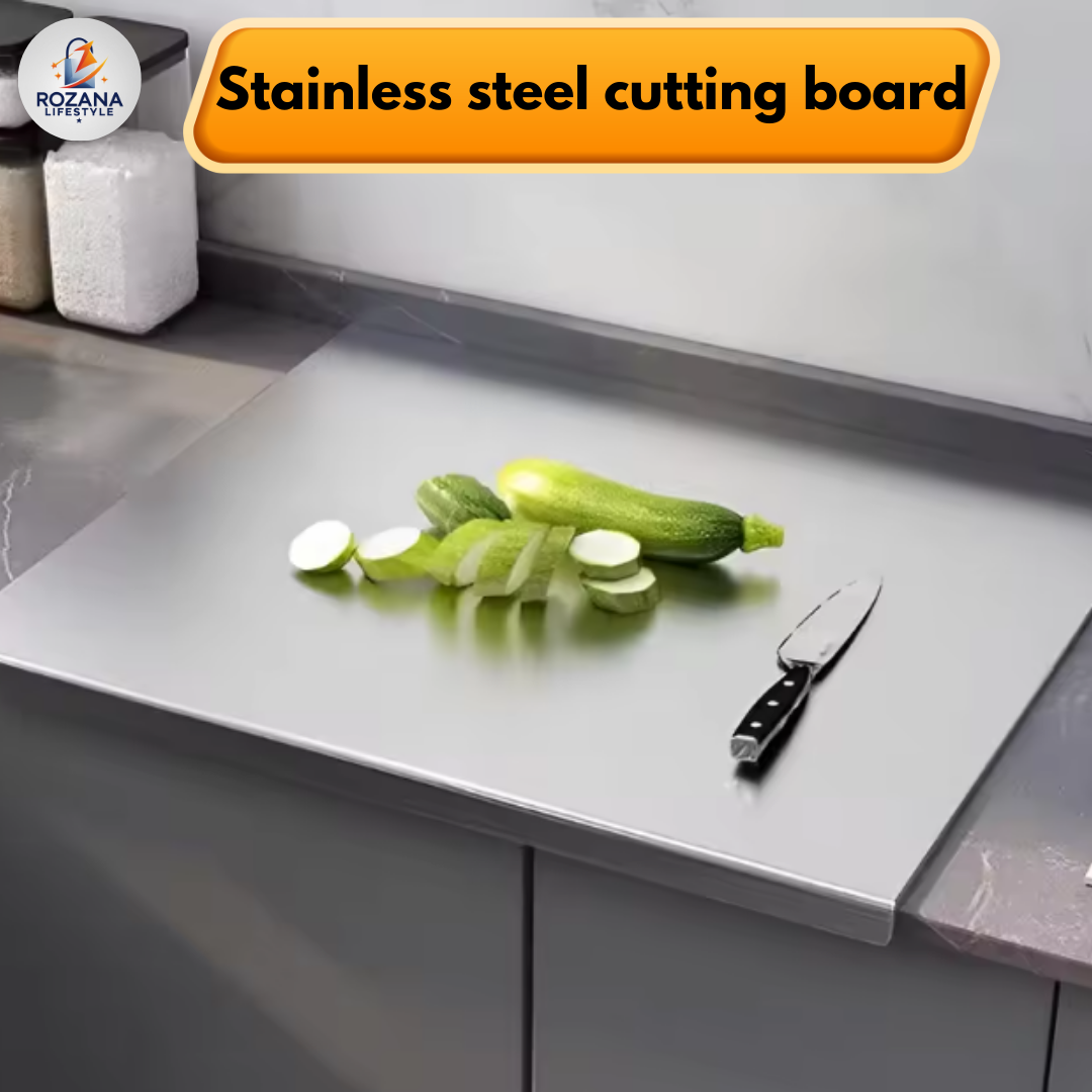 Premium Stainless Steel Cutting Board Durable, Hygienic, Scratch Resistant, No Smell, No Microplastic 