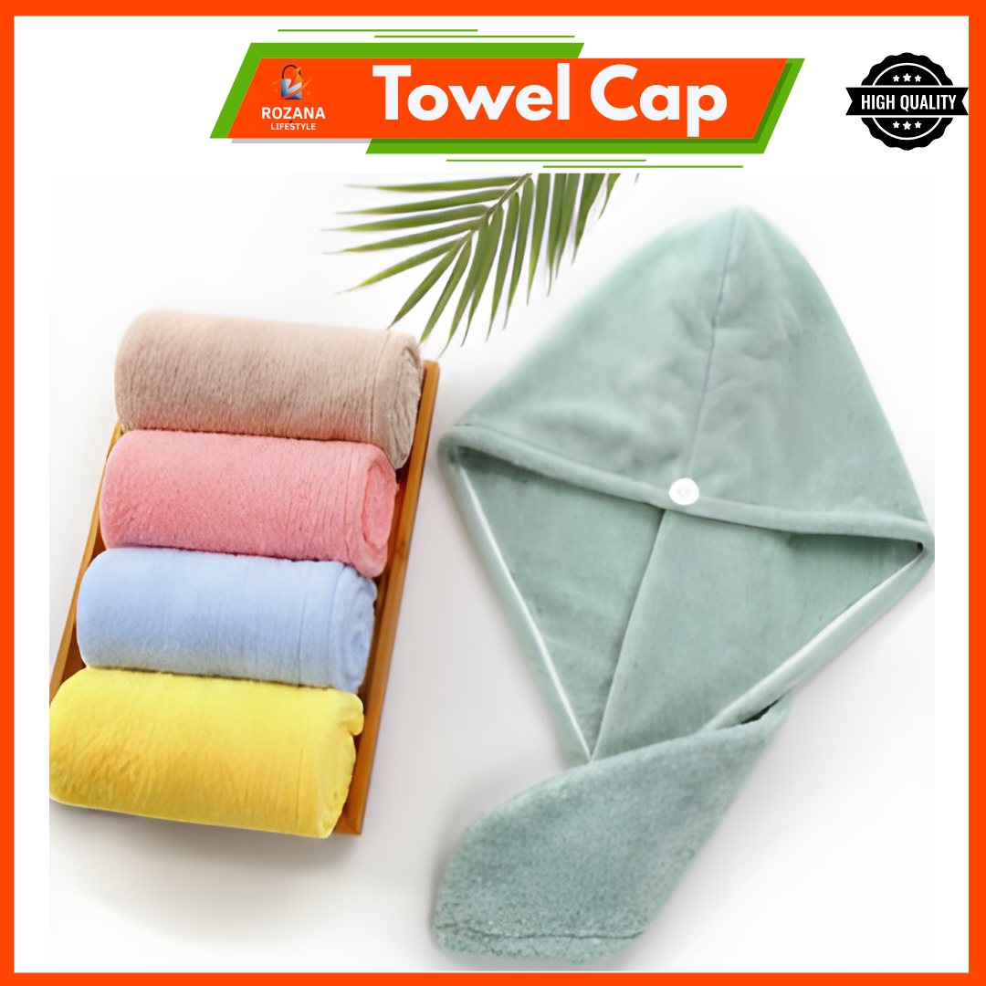 Quick Dry Hair Drying Towel Cap for Women