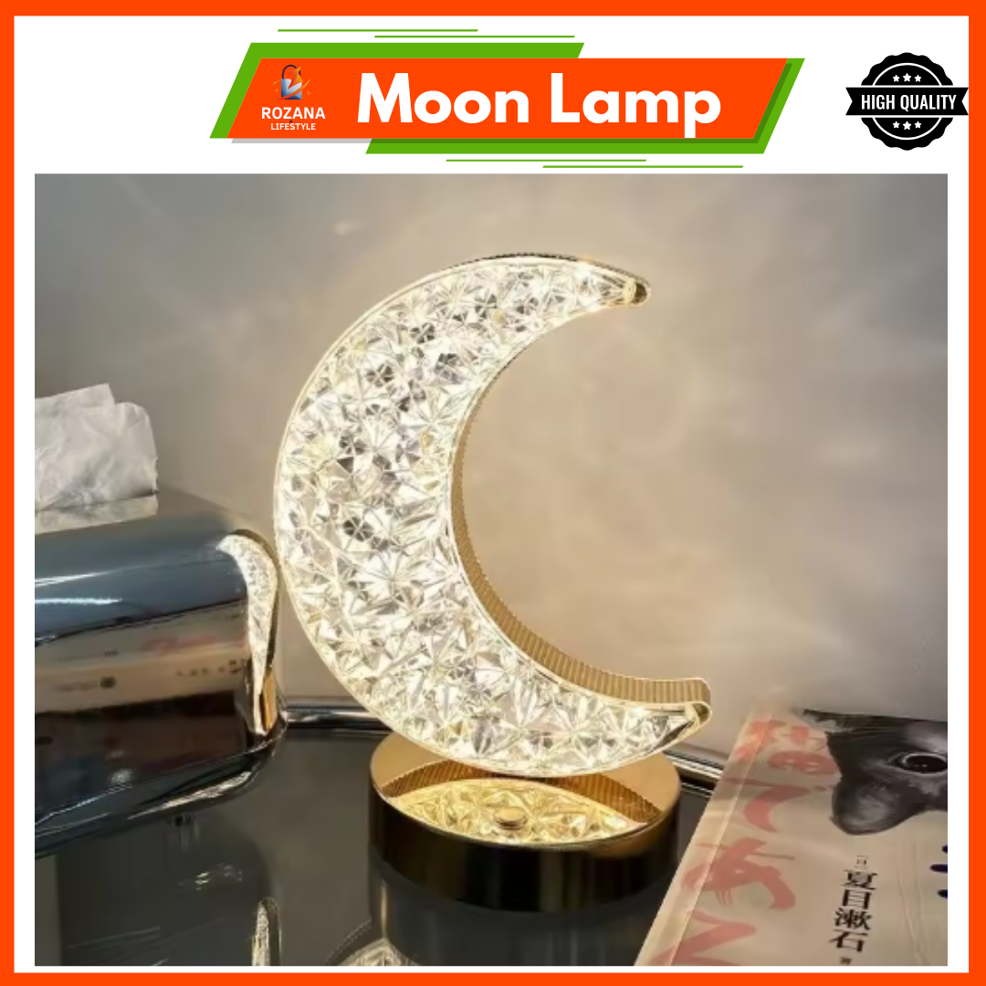 Crystal Touch Moon Lamp